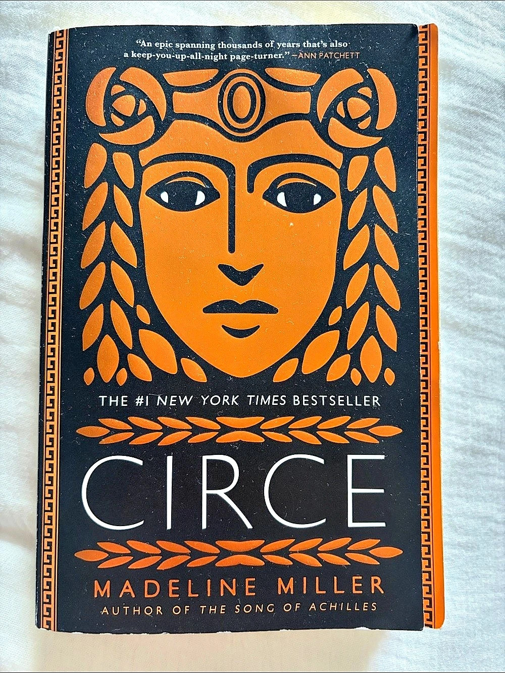 Circe by Madeline Miller Paperback Book, Orange & Black